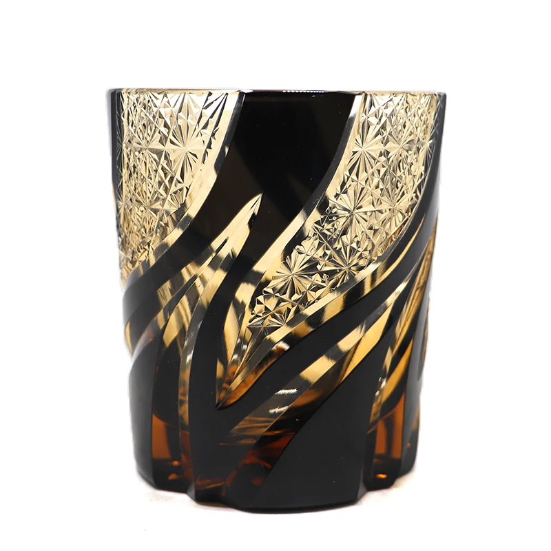 Japoński edo-kiriko Cut Glass Style staroświecki kubek whisky kubki, szkło do szkockiej koktajlowej, Bourbon, Gin, Voldka 1 Japoński edo-kiriko Cut Glass Style staroświecki kubek whisky kubki, szkło do szkockiej koktajlowej, Bourbon, Gin, Voldka 1