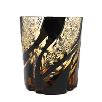 Japoński edo-kiriko Cut Glass Style staroświecki kubek whisky kubki, szkło do szkockiej koktajlowej, Bourbon, Gin, Voldka 1