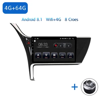 

Car Multimedia player 1 Din Android 8.1 Car DVD For TOYOTA Corolla 2017 10.1" 4G/32G/64g Touch screen Car Radio GPS