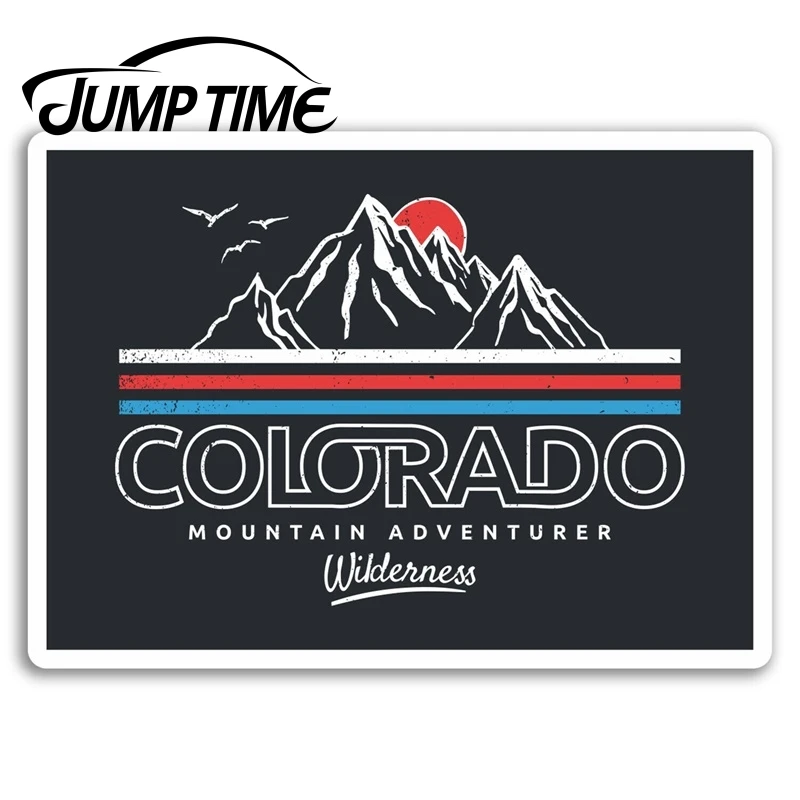 СКАЧОК времени для Colorado America виниловая наклейка s Mountains USA на багаж автомобиля Окно