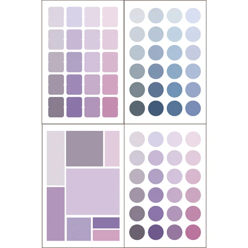 Цветная точечная метка указательный стикер рукописный стикер студенческие заметки Маленькая подвеска наклейка ключ бирка классификация - Цвет: Фиолетовый