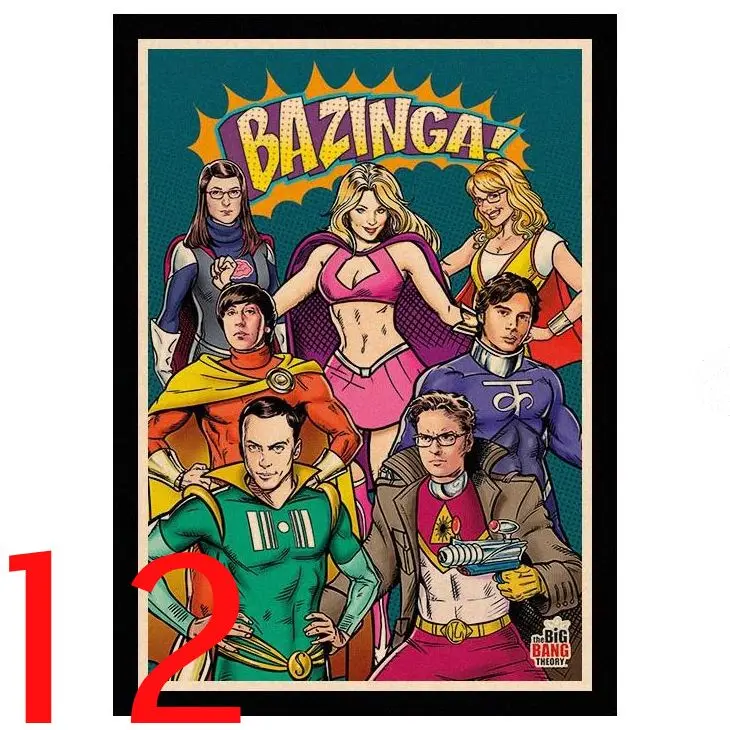 Кофе Идеальный JLThe Big Bang Theory Young Sheldon винтажные Плакаты для дома/бара/гостиной Декор из крафт-бумаги высокого качества плакат HBA46 - Цвет: Кофе