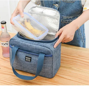 

Waterproof Insulated Lunch Bags Oxford Travel Necessary Picnic Pouch Unisex Thermal Dinner Box Food Case Accessories Gear