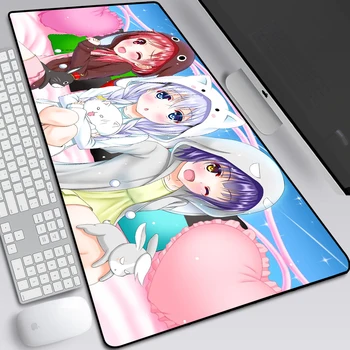 

Is the Order a Rabbit Hoto Kokoa Anime Large Pad Mouse Mat Computer Gamer Locking Edge Mousepad Keyboard Mice 30x80cm