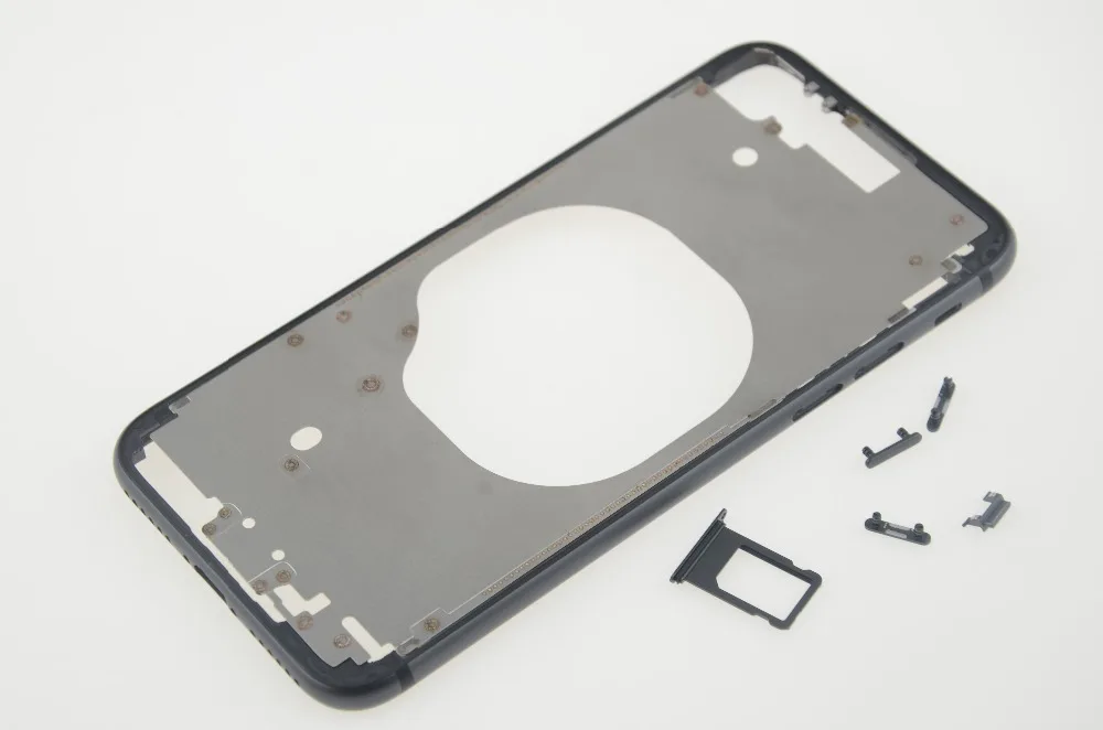 AAA для iphone 8 8G 8 Plus 8 P средняя рамка Корпус Шасси передняя рамка+ ключ для боковой кнопки Ремонт для iphone X Корпус чехол