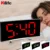 7 Inch For Kids Bedroom Curved Dimmable Mirror Clock LED Screen Digital Alarm Clock Home Decors Large Number Table Clock 1