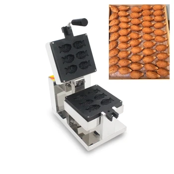 

110v 220v commercial Flip fish shaped waffle maker iron pan Big Eyes taiyaki baker Rotatable small taiyaki machine