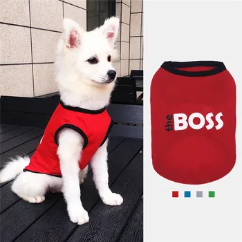 

Cartoon Puppy Dog Vest Shirt Summer Pet Clothes for Small Dogs Chihuahua Yorkshire Maltese Shirts Dogs Pets Clothing Cat Outfit