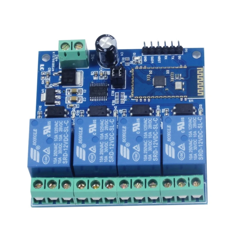 12V 4CH дистанционного Управление переключатель Bluetooth релейный модуль для андроид
