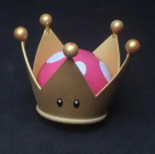 C Боузетт Kuppa Koopa Hime Принцесса Косплей Женщины корона серьги рога шиньон головной убор Хэллоуин костюм реквизит Ручная работа - Цвет: C