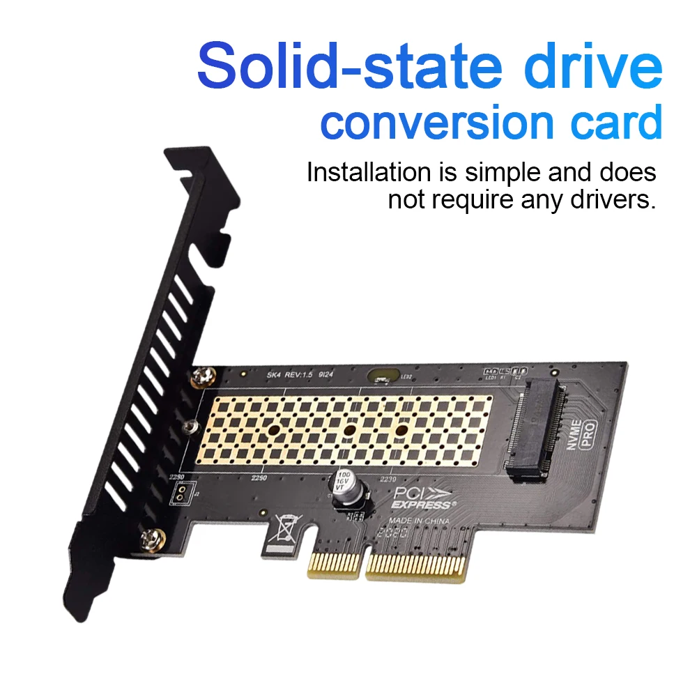PCIe M.2 NVMe SSD адаптер Черный к PCI-E 3 0 X1/X4/X8/X16 Настольный Расширительная карта |