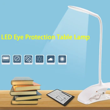

Reading Eye Protection Learning LED With Clip Table Lamp USB Plug Radio Lamp White Blue Powder Three Colors Optional