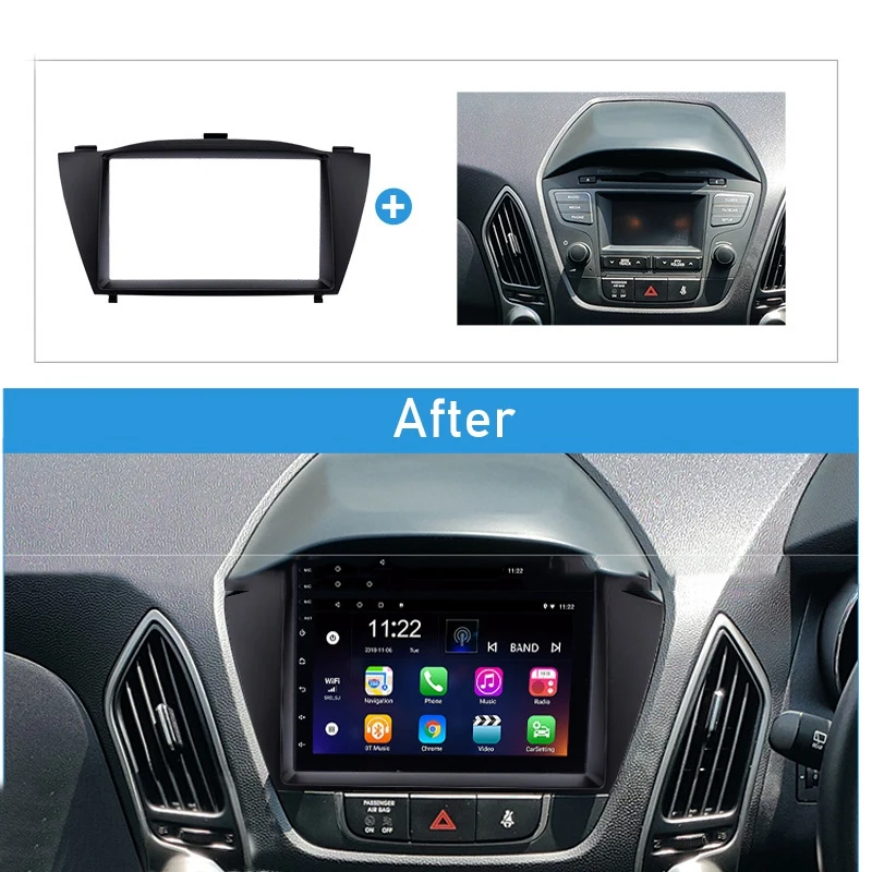 Double Din Car Radio Fascia Trim Kit 