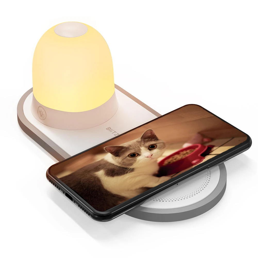 

QI Fast Non Slip Led Practical Multifunction Type C Night Light Set Detachable Magnetic Pad Decoration Wireless Charger Home