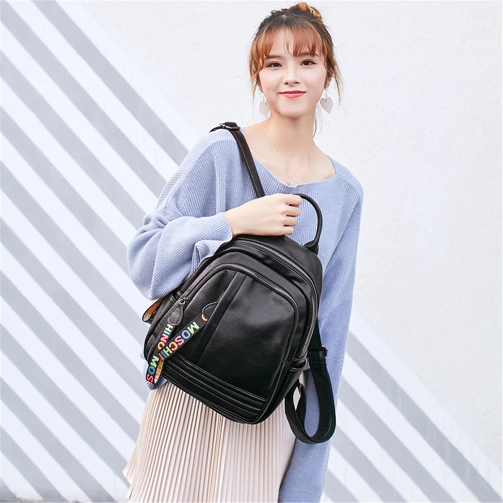 Fast Dropshipping Backpack Women's Fashion Simple Casual Large-Capacity Zipper Multifunctional Student Schoolbag | Багаж и сумки