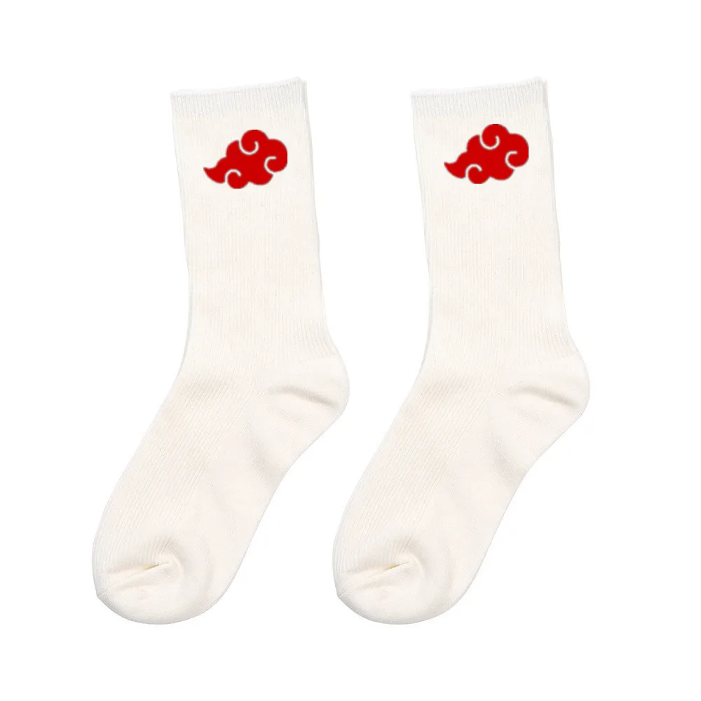 Anime Ninja Warm Sockings Red Cloud Cosplay Socks Soft Sport Socks Gift Prop anime socks anime stockings warm socks cosplay props