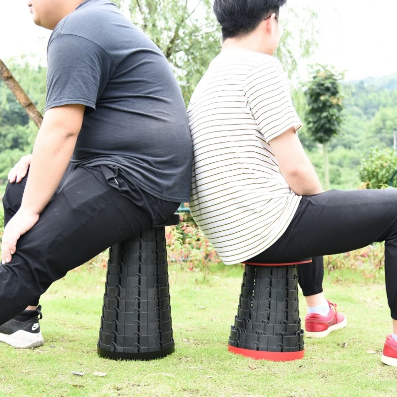 

Outdoor Camping Collapsible Portable Chair Fishing Queue Tourism Retractable Stool Ultralight Foldable Stool Beach Chair