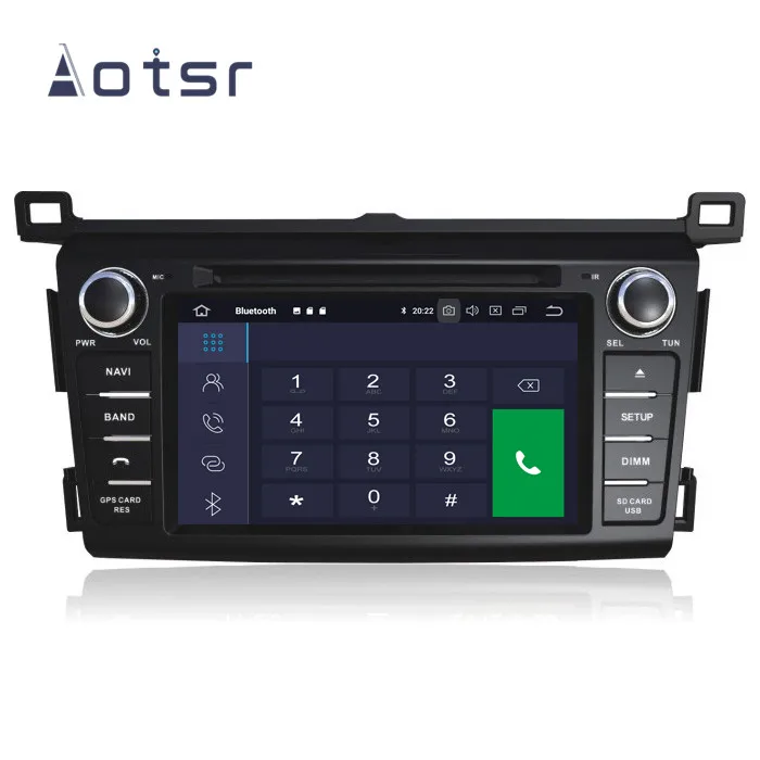 Android 9,1 " дюйм/сек, gps навигации автомобильное радио DVD проигрыватель для Toyota RAV4 2013 головное устройство мультимедиа кассетный плеер Регистраторы