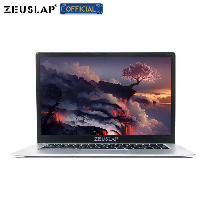 Baratos ZEUSLAP 15,6 pulgadas Intel Quad Core CPU 4GB Ram 64GB EMMC sistema Windows 10 1920*1080P FHD pantalla Netbook ordenador portátil