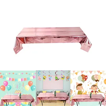 

Disposable Party Tablecloth Rose Gold Tablecloths Bride To Be and Wedding Table Decoration Birthday Party Tablecloth Supplies