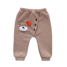 Штаны с героями мультфильмов для маленьких мальчиков и девочек весенние штаны с эластичной резинкой на талии Осенние штаны для малышей штаны с принтом животных От 0 до 2 лет