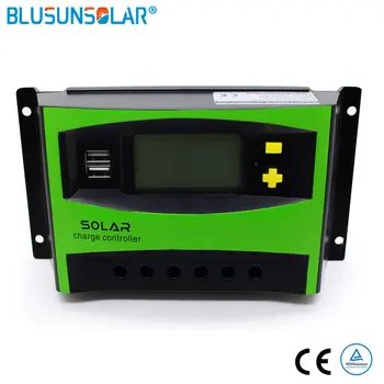 

20A-60A 12/24V MPPT LCD Display Solar PV Charge Regulators PWM Solar Charger Controller Dual USB Solar Charge Controller