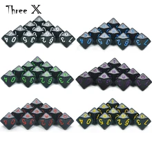 Jogo de dados d10-10 d10, perfeito para jogos de dados de matemática-rpg de mesa plástico poliédrico de 10 lados