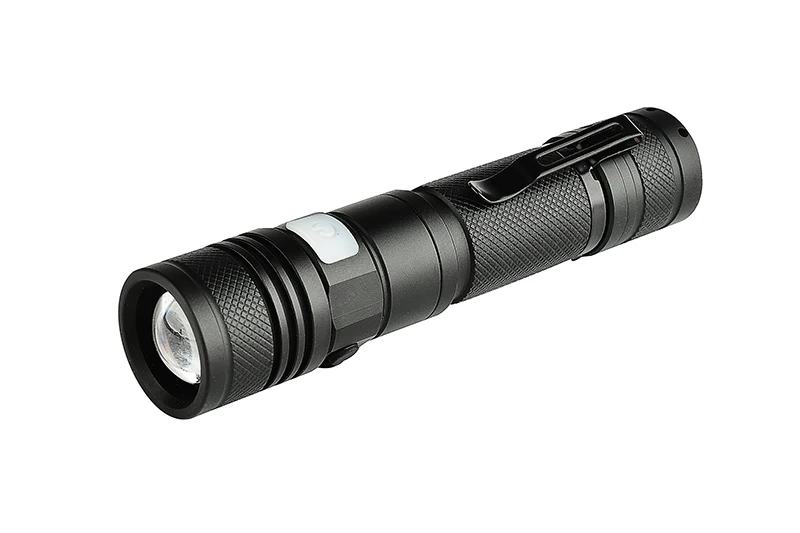 Litwod Z201301 Micro USB Rechargeable LED Flashlight Torch XML T6 Zoomable 5 Modes Aluminum Lanterna power by 18650 battery