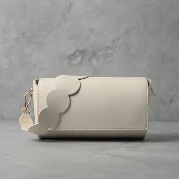 

Retro Wave Strap Drum Personality Small Package 2020 New Stitching Solid Color Women's Bags Fashion Trends