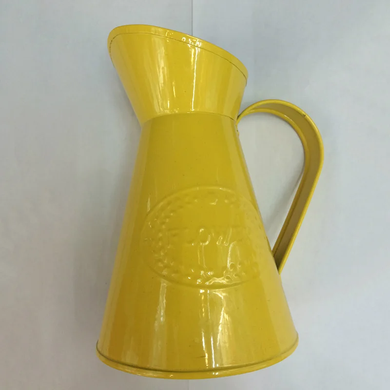 

Arrangement Flower bucket Potted Home Decoration Iron Jug Pitcher Wedding Table Decor Vintage Shabby