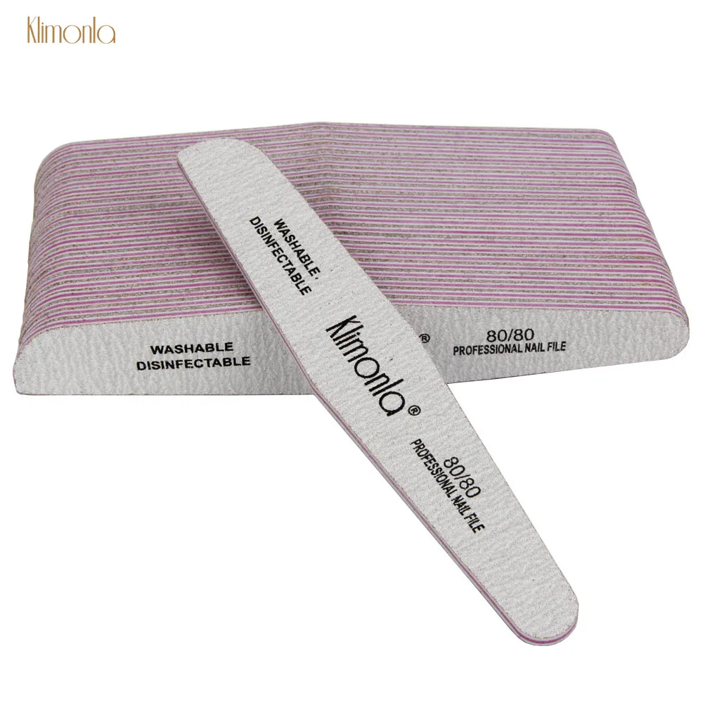 Arquivo de Unhas Limas para Moagem Unidades Pacote Lixa Nova Forma Unha Arte Lustrar 80 Grit Unhas Cuidados Pedicure Ferramentas 50 - 1 High Quality Beleza e saúde