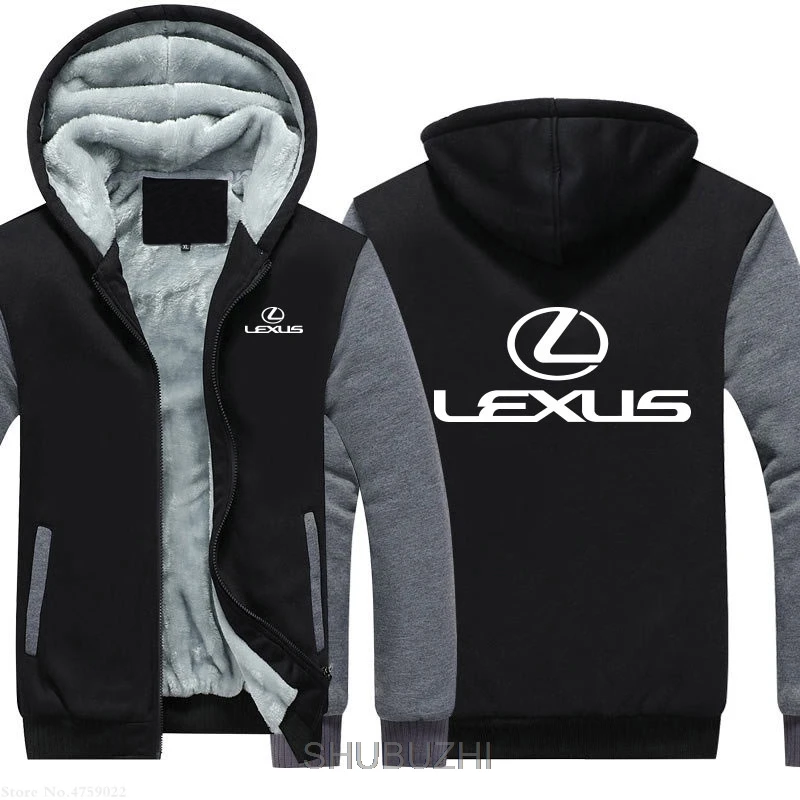 Зимняя модная мужская одежда на молнии Lexus толстовка с капюшоном пальто настроить Ваше письмо Мужская Куртка утепленная евро размер - Цвет: same as picture
