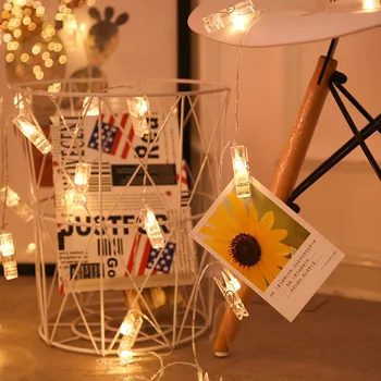 

Photo Clip Lamp Using AA Battery Romantic Decorations for Home Wedding Party Decorations Baby Shower Home Decor Accessories