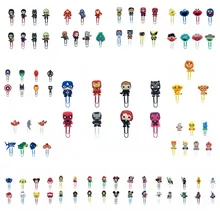 8 шт./лот, закладки Мстители для книг, Мультяшные скрепки для учителя, Микки, аниме, держатель для страниц, школьные офисные принадлежности, детский подарок