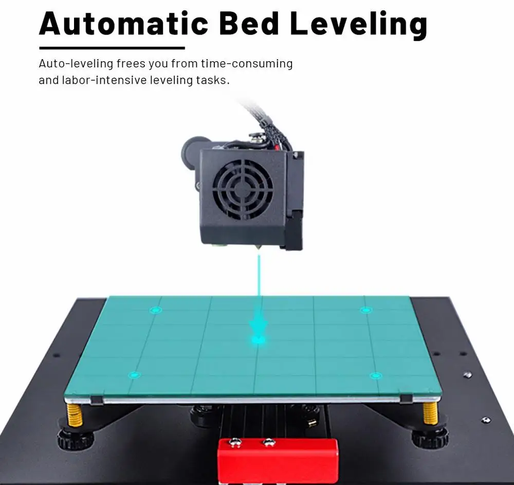 EUUS Shipping Anet ET4 3D Printer All-Metal Frame Auto Leveling 2.8 Touch Screen 3D Printer DIY Kit 220220250mm (29)