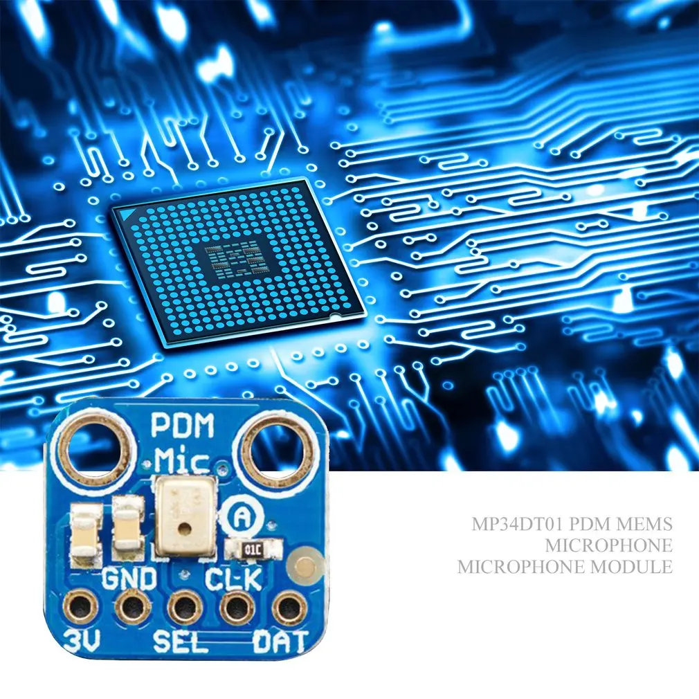 MP34DT01 Микрофон Датчик вторжения борту модуль SPH0645LM4H микрофонный модуль 1,6-3,6 релейный модуль для Arduino Raspberry Pi
