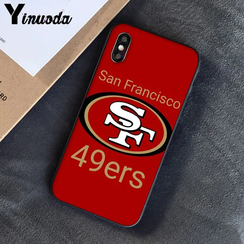 Yinuoda San Francisco 49ers DIY роскошный высококачественный защитный чехол для iPhone 8 7 6 6S Plus 5 5S SE XR X XS MAX Coque 11 11pro max