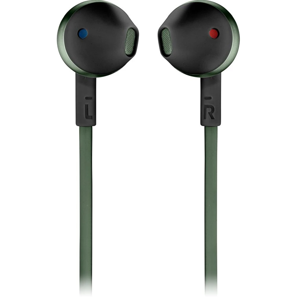Гарнитура вкладыши JBL T205BT зеленый беспроводные bluetooth