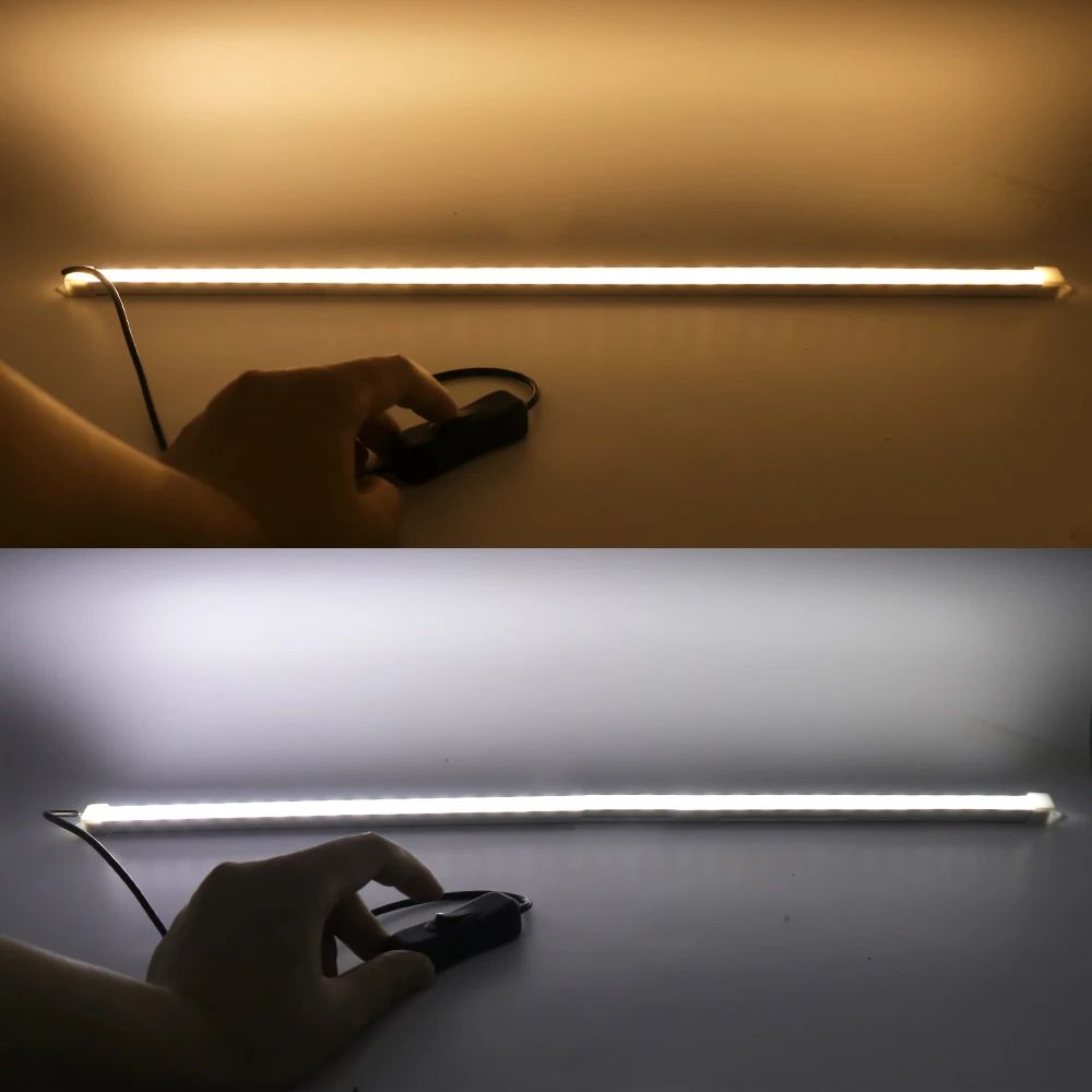 LED Light Bar 5V USB SMD 5630 Rigid Strip Hard Light On/Off Switch Kitchen Cabinet Light 10CM 20CM 35CM 40CM 50CM