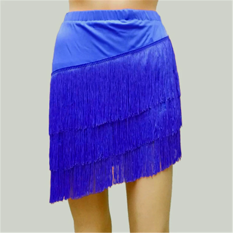 Latin Dance Skirt Sexy Women Chacha Samba Tango Layers Tassels Fringes Dresses Competition Performamnce Salsa Lady Latin Costume dance dress dance skirt
