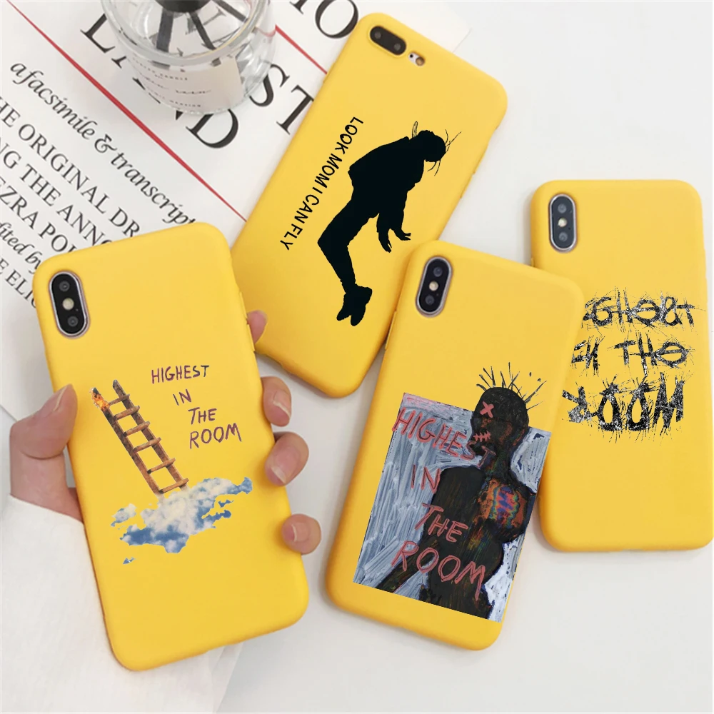 

Travis Scott Candy Color TPU Case phone For iphone X 7 XS XR XSMAX 11 11Pro 11ProMax Highest in the Room case Cover