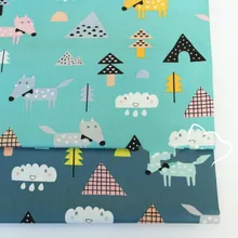 Напечатанная на комфортной танкетке детская хлопковая Лоскутная Ткань DIY шитье стеганое одеяло материал для малышей и детей