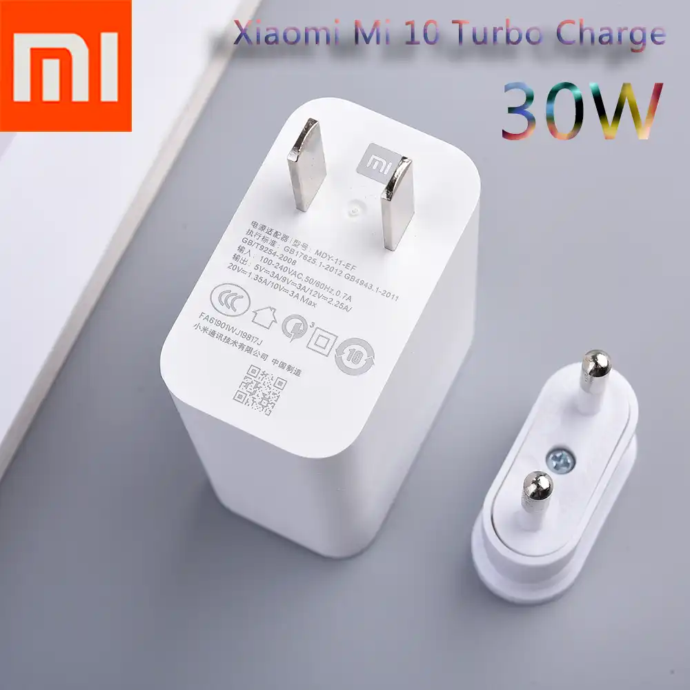 Xiaomi 30W Fast Charger Mi 10 Turbo 