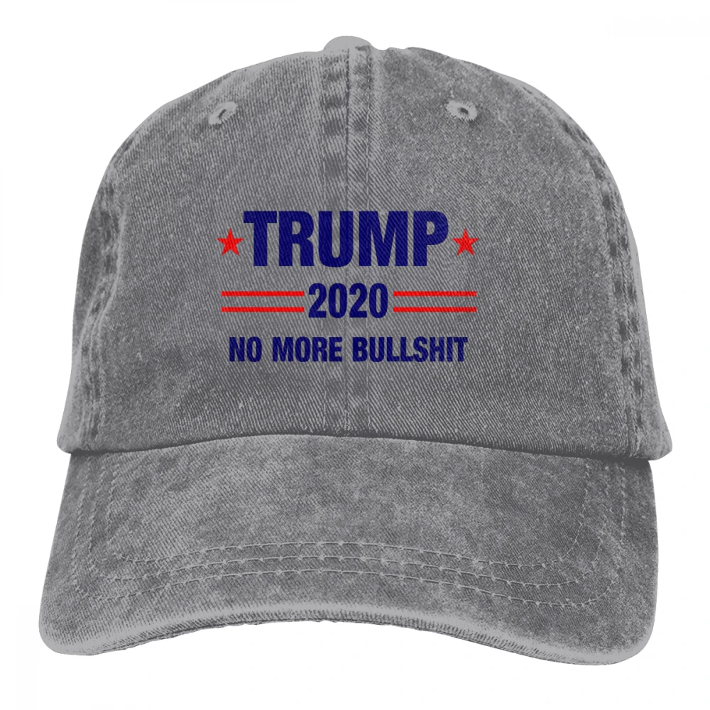 Trump не больше чушь Casquette натуральный унисекс Мужские Женские джинсовые бейсболка с ремешком кепки Регулируемый Гольф папа шляпа