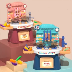 Jouets de cuisine maison de jeu pour enfants, ustensiles de cuisine, ensembles de casseroles, hacher les légumes et les Fruits, jeu de rôle, cadeaux de noël 