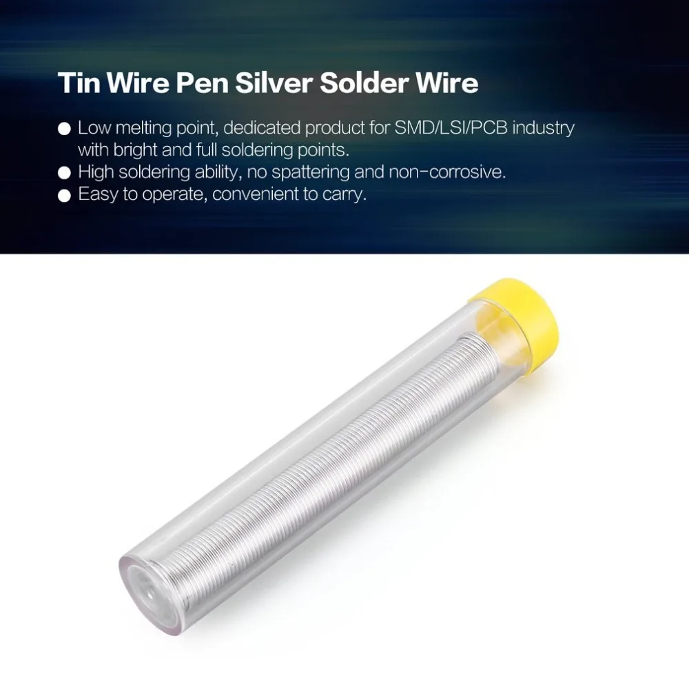 0.8mm Portable Tin Wire Pen Silver Solder Wire Desoldering Braid Solder Remover Wick Wire Repair Tool Melt Solder