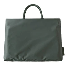 Водонепроницаемая нейлоновая сумка для ноутбука, сумка для ноутбука 13,3 дюймов, чехол для женщин и мужчин, для сотового телефона, мужская деловая сумка, темно-зеленая