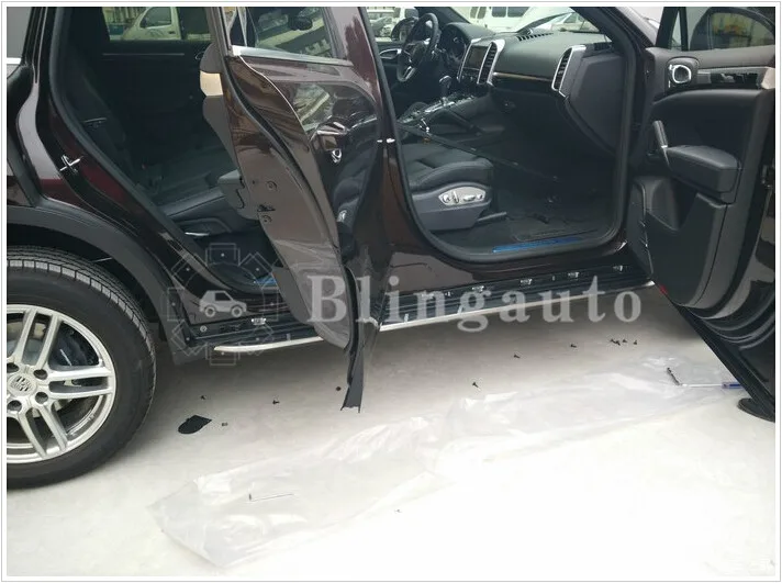 Подходит для Porsche Cayenne 2011- 2 шт. Левая Правая алюминиевая Беговая доска боковая Nerf шаг бар педаль протектор