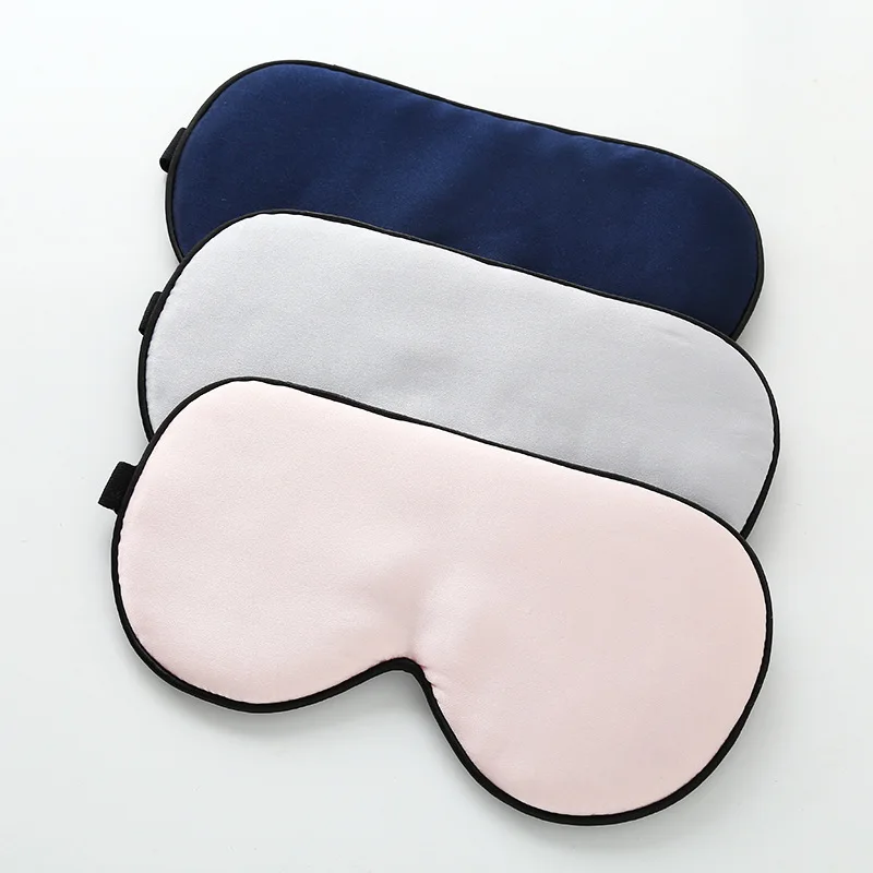 

Silk Sleep Facemask Silk Eye Mask Silk Mask Black And White with Pattern Aviation Nursing Eye Patch Customizable Embroidered Pri