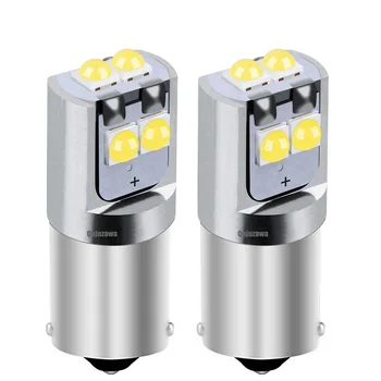 

2PCS T4W BA9S BAX9S BAY9S Super Bright LED Car Interior Reading Dome Lamp Auto Parking Light License Plate Bulb White Red Yellow
